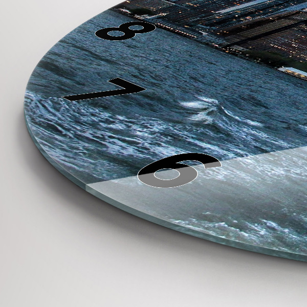 hodiny na skle Panorama New Yorku