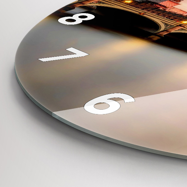 hodiny na skle Big Ben londýnské panorama