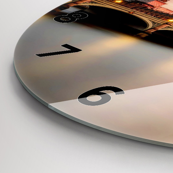 hodiny na skle Big Ben londýnské panorama