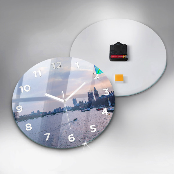 hodiny na skle Panorama města London Eye