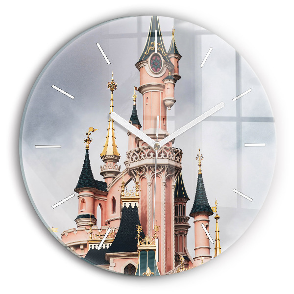 hodiny na skle Zámek Disneyland v Paříži