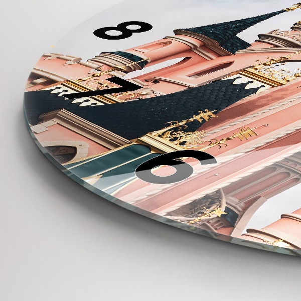 hodiny na skle Zámek Disneyland v Paříži