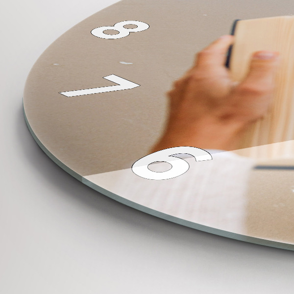 hodiny na skle Chvilka s knihou