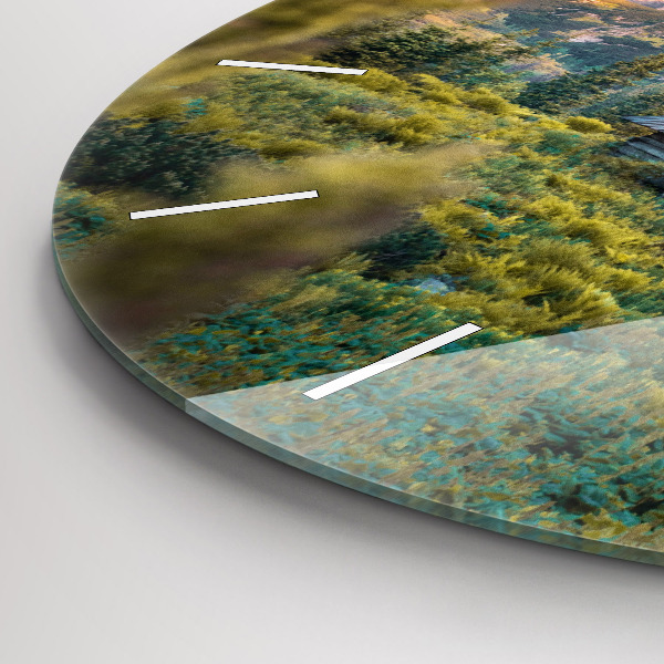 hodiny na skle Chata v Tatrách