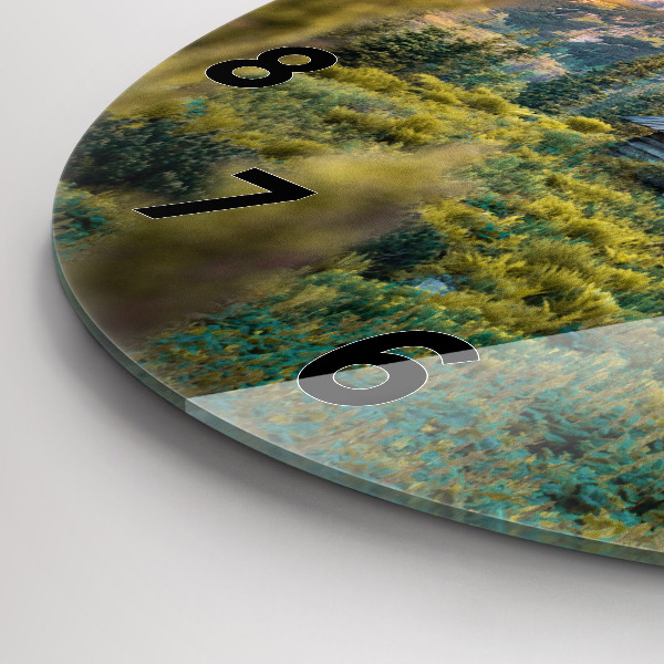 hodiny na skle Chata v Tatrách