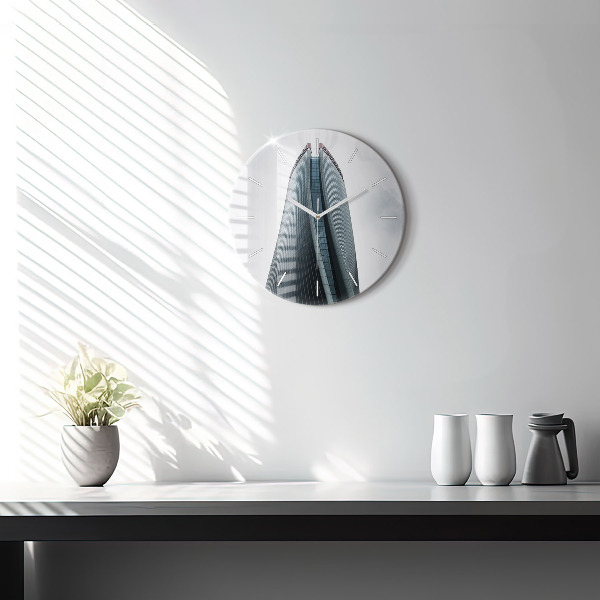 hodiny na skle Milánský mrakodrap