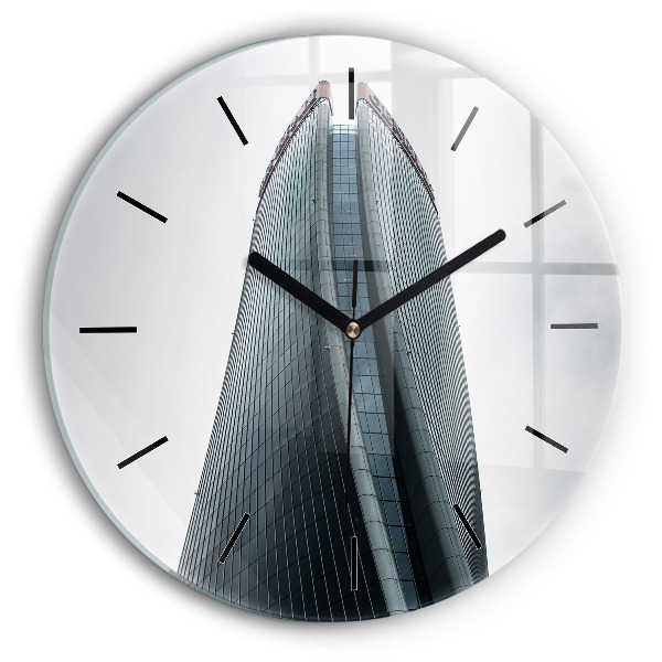 hodiny na skle Milánský mrakodrap
