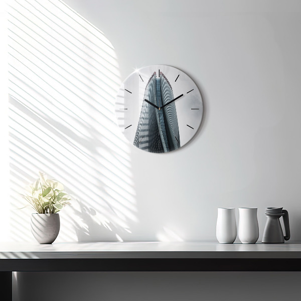 hodiny na skle Milánský mrakodrap