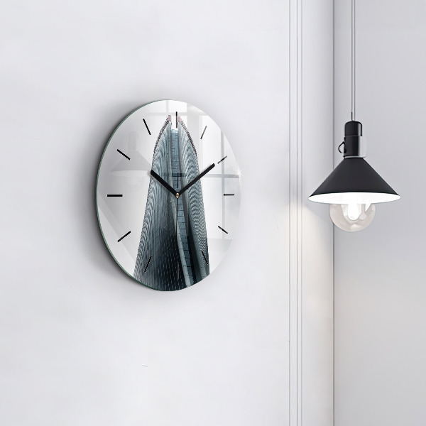 hodiny na skle Milánský mrakodrap