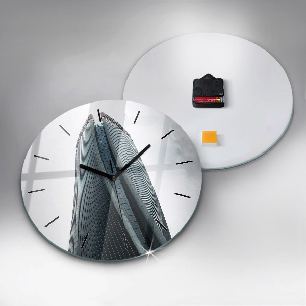 hodiny na skle Milánský mrakodrap