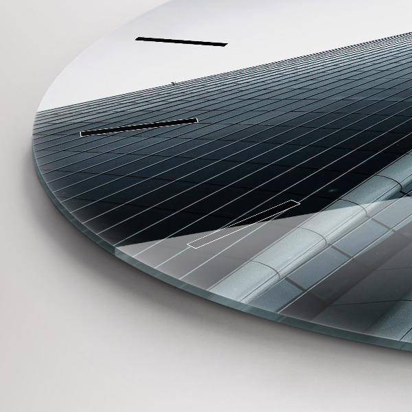 hodiny na skle Milánský mrakodrap