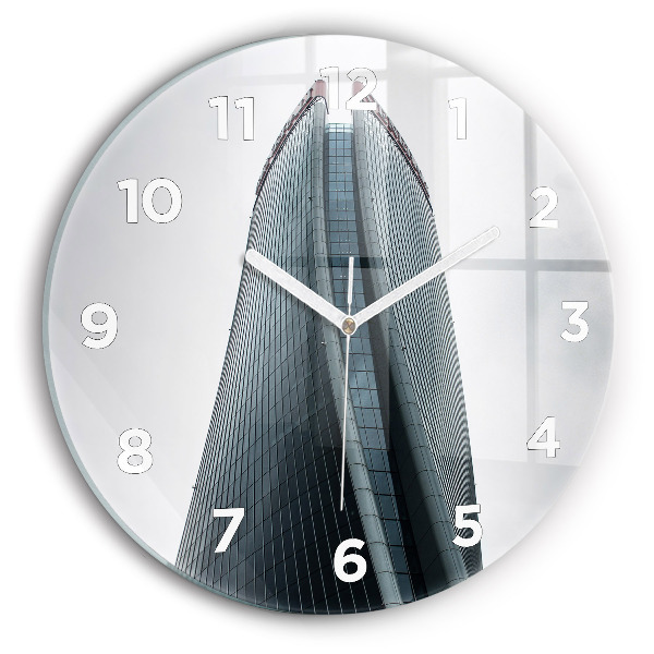 hodiny na skle Milánský mrakodrap