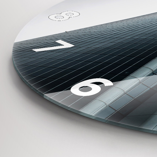 hodiny na skle Milánský mrakodrap