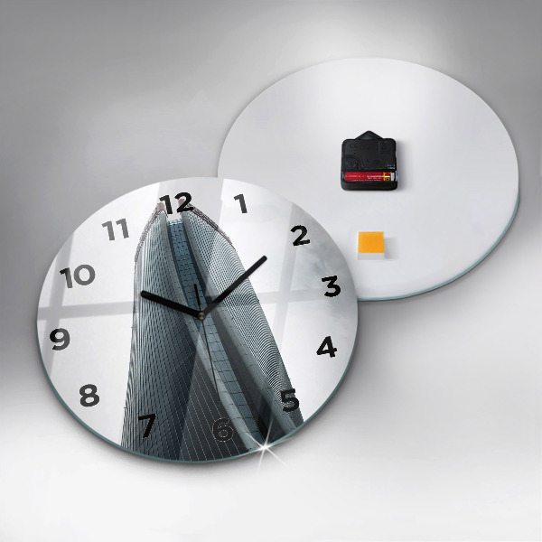 hodiny na skle Milánský mrakodrap