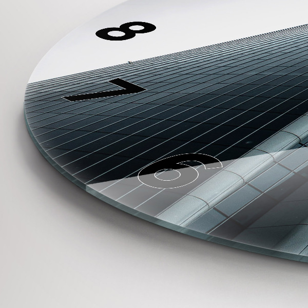 hodiny na skle Milánský mrakodrap