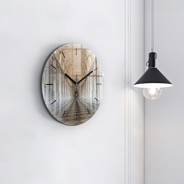 hodiny na skle Muzeum La Veneria Reale