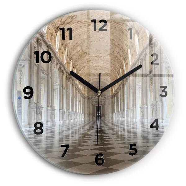 hodiny na skle Muzeum La Veneria Reale