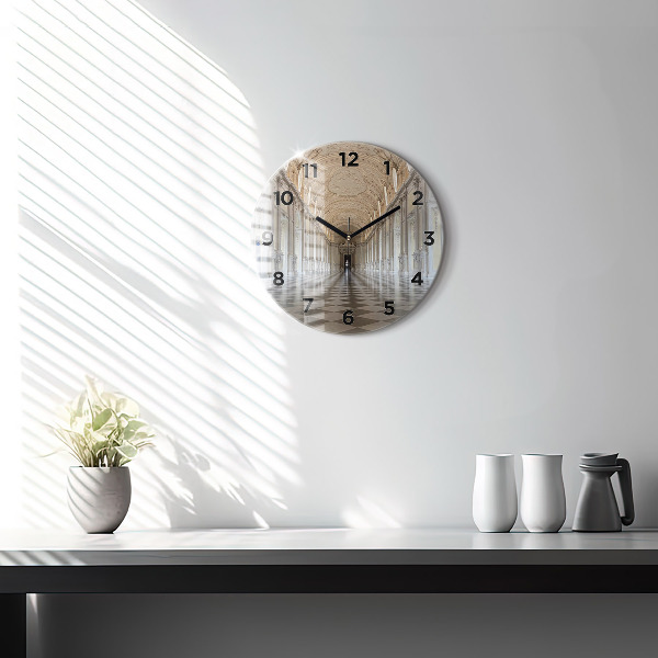 hodiny na skle Muzeum La Veneria Reale