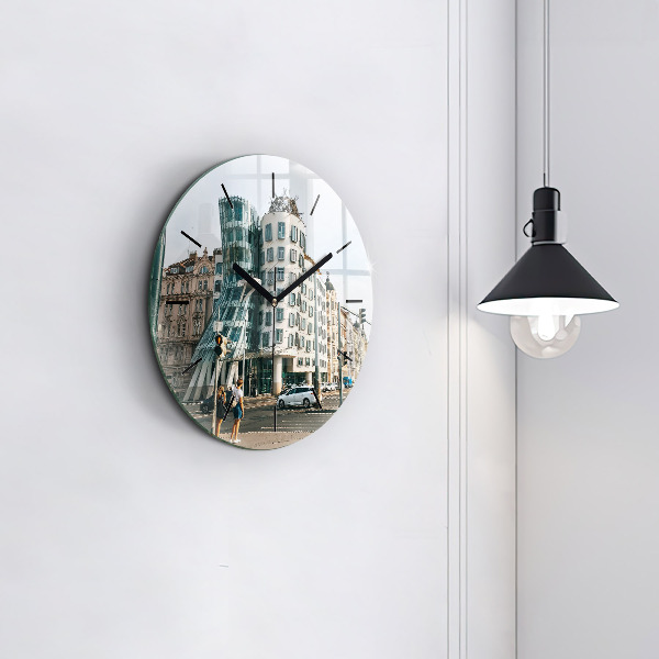 hodiny na skle Tančící dům Praha