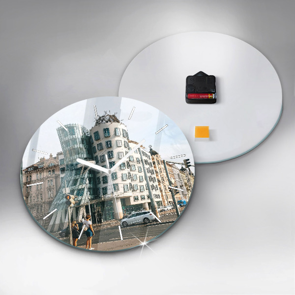 hodiny na skle Tančící dům Praha