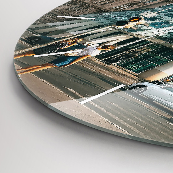 hodiny na skle Tančící dům Praha