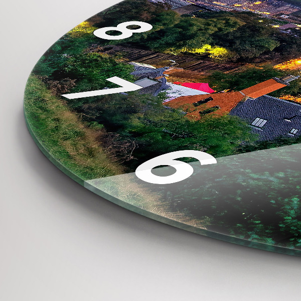 hodiny na skle Edinburgh z Calton Hill