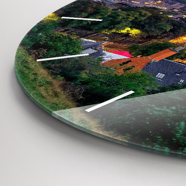 hodiny na skle Edinburgh z Calton Hill