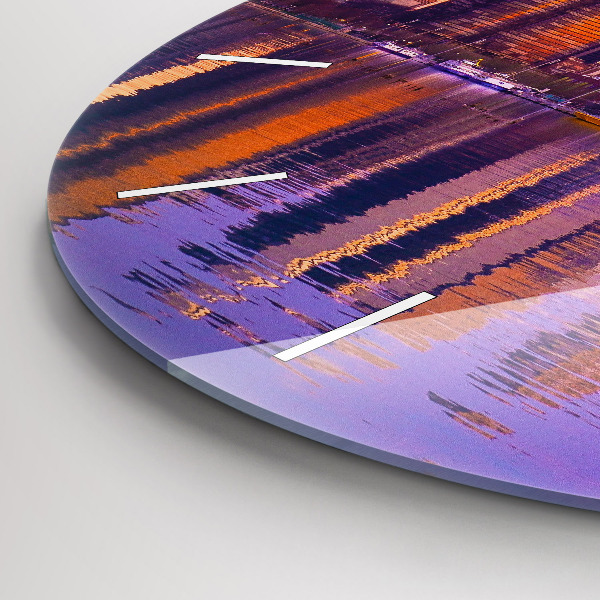 hodiny na skle Pohled na mrakodrapy v USA