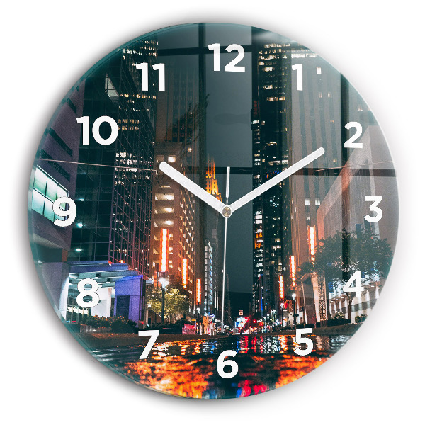 hodiny na skle Hotel v Houstonu