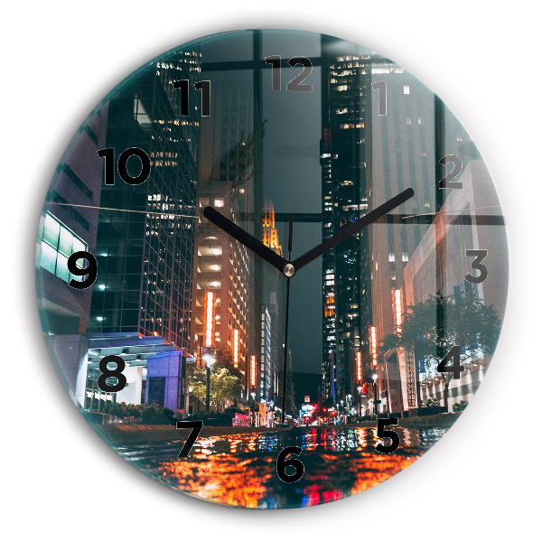 hodiny na skle Hotel v Houstonu