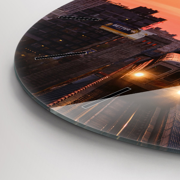 hodiny na skle Most Benjamina Franklina