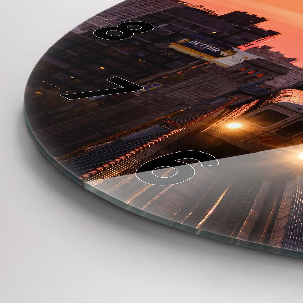 hodiny na skle Most Benjamina Franklina