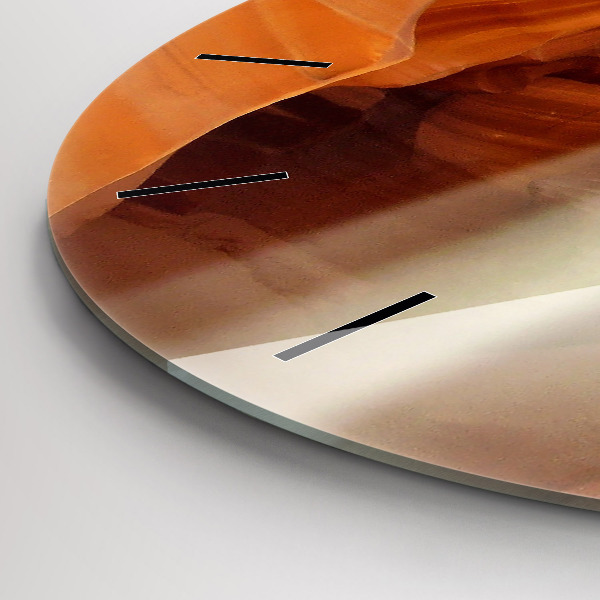 hodiny na skle Pouštní kaňon