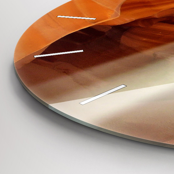 hodiny na skle Pouštní kaňon