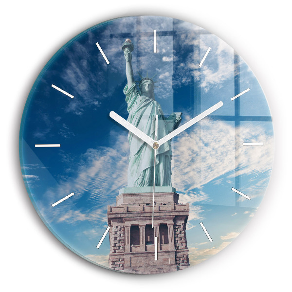 hodiny na skle Socha Svobody v New Yorku