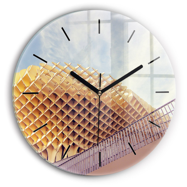 hodiny na skle Vyhlídka v Seville