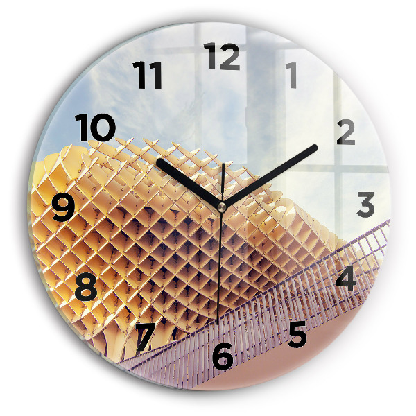 hodiny na skle Vyhlídka v Seville