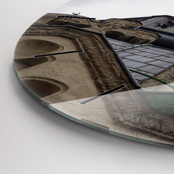 hodiny na skle Socha Panny Marie v Lyonu