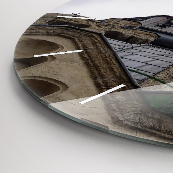 hodiny na skle Socha Panny Marie v Lyonu