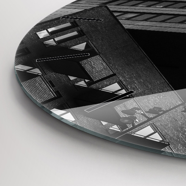 hodiny na skle Architektura v Amsterdamu