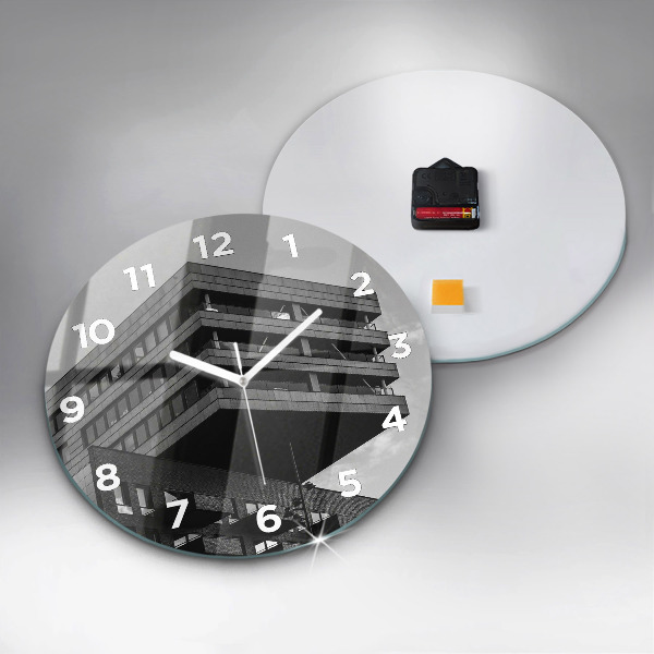 hodiny na skle Architektura v Amsterdamu