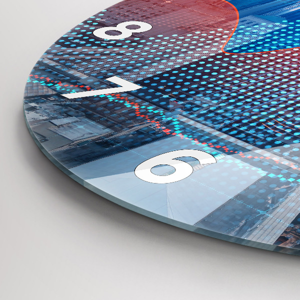 hodiny na skle Mrakodrapy ve Filadelfii