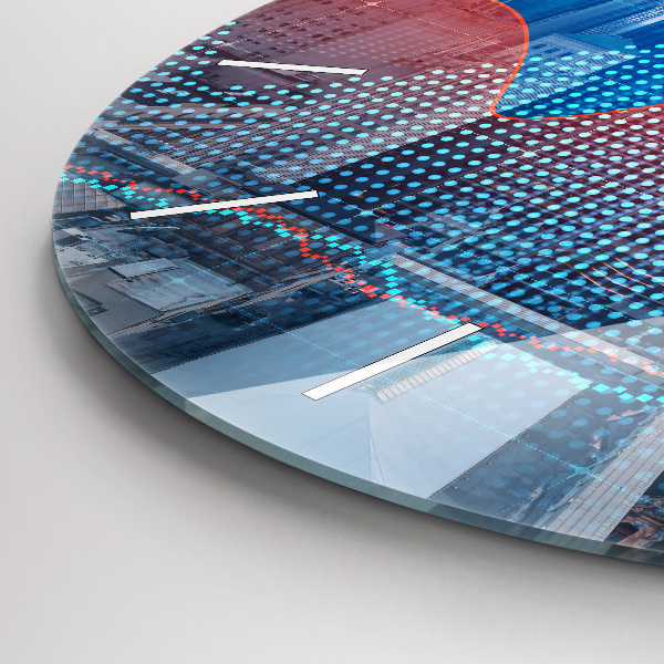 hodiny na skle Mrakodrapy ve Filadelfii