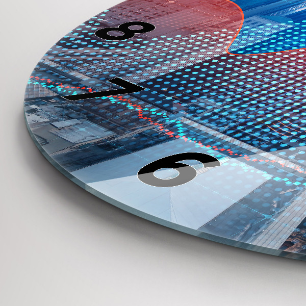 hodiny na skle Mrakodrapy ve Filadelfii