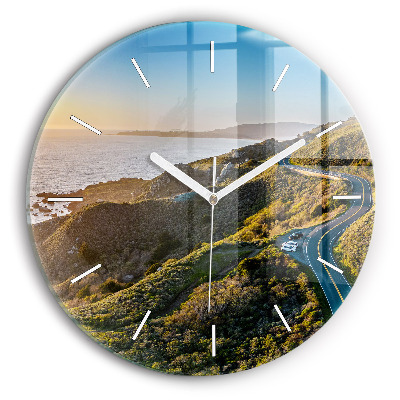 hodiny na skle Silnice v San Franciscu