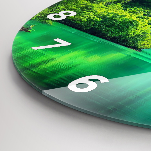 hodiny na skle Přírodní krajina Thajska