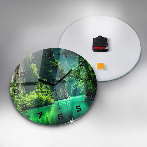 hodiny na skle Přírodní krajina Thajska