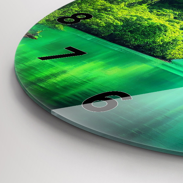 hodiny na skle Přírodní krajina Thajska