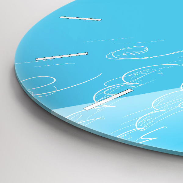 hodiny na skle Kresba žárovky