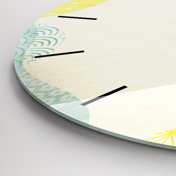 hodiny na skle Vzor rámu